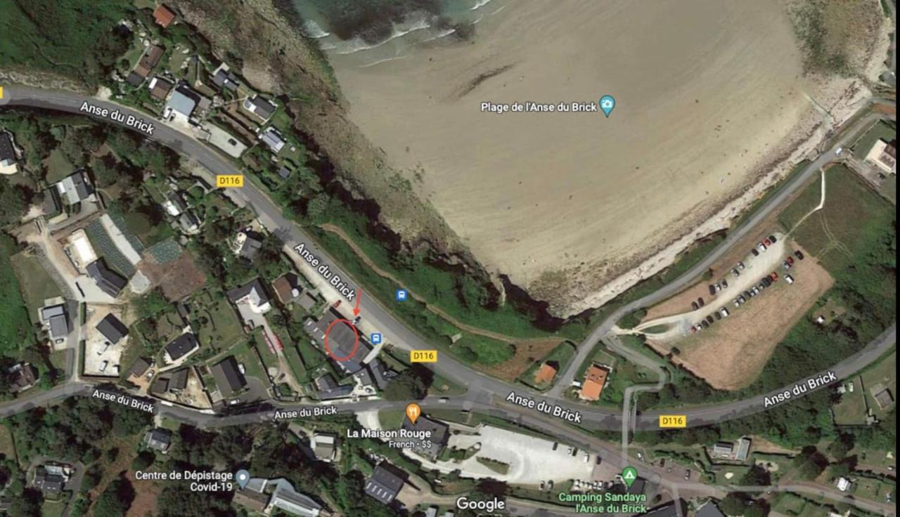 Au Petit Brick - Cosy Beachfront House Maupertus-sur-Mer Extérieur photo